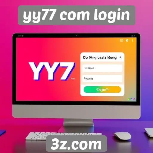 Avaliação da interface do site yy77 com login